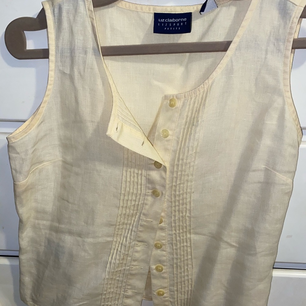 Liz Claiborne Cream Blouse